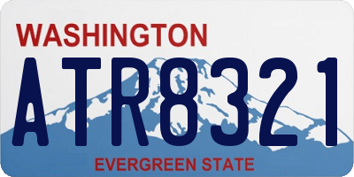 WA license plate ATR8321