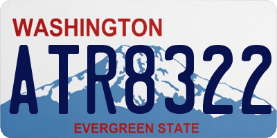 WA license plate ATR8322