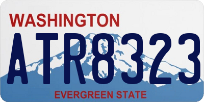 WA license plate ATR8323