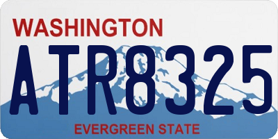 WA license plate ATR8325