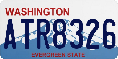 WA license plate ATR8326