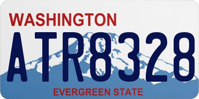 WA license plate ATR8328