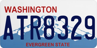WA license plate ATR8329