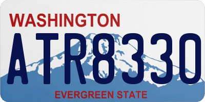 WA license plate ATR8330