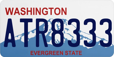 WA license plate ATR8333