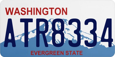 WA license plate ATR8334