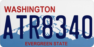 WA license plate ATR8340