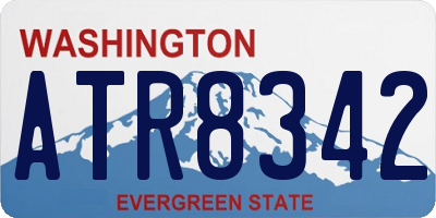WA license plate ATR8342