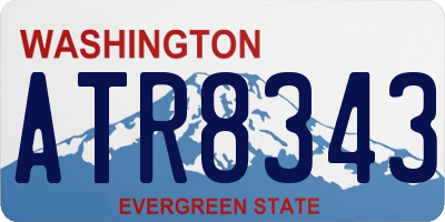 WA license plate ATR8343