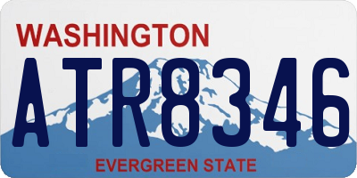 WA license plate ATR8346