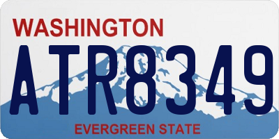WA license plate ATR8349