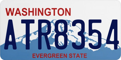 WA license plate ATR8354