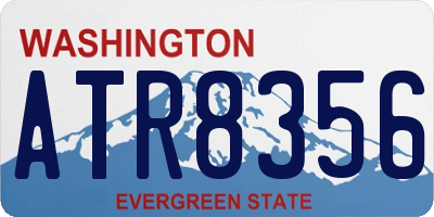 WA license plate ATR8356