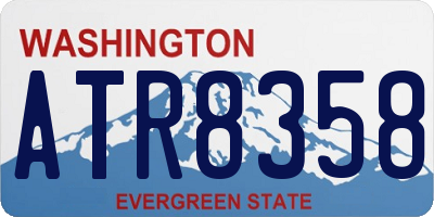WA license plate ATR8358