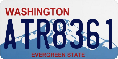 WA license plate ATR8361