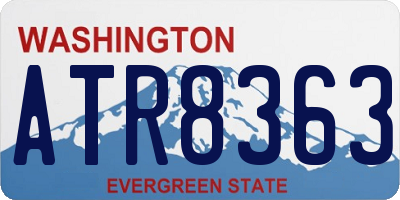 WA license plate ATR8363