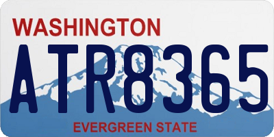 WA license plate ATR8365