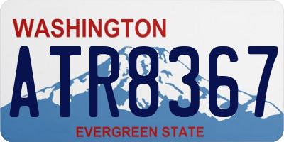 WA license plate ATR8367