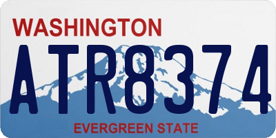 WA license plate ATR8374