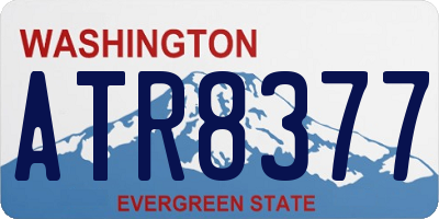 WA license plate ATR8377