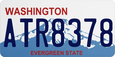 WA license plate ATR8378