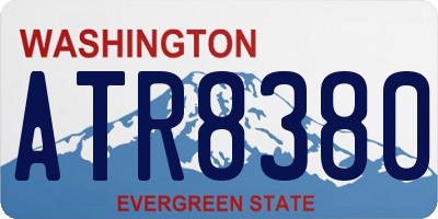WA license plate ATR8380