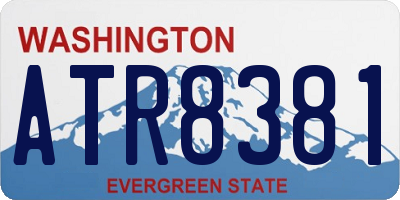 WA license plate ATR8381