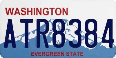 WA license plate ATR8384