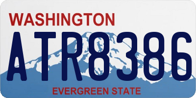 WA license plate ATR8386