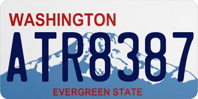 WA license plate ATR8387