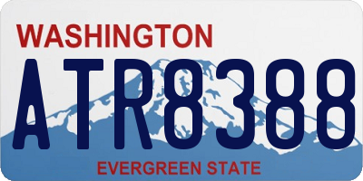 WA license plate ATR8388