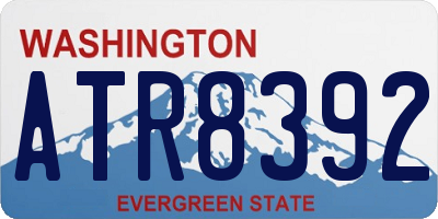 WA license plate ATR8392