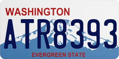 WA license plate ATR8393