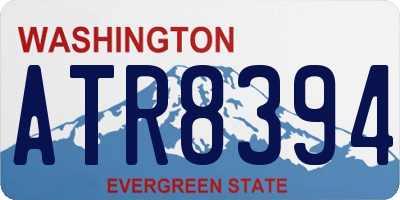 WA license plate ATR8394