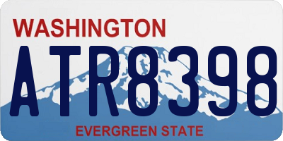 WA license plate ATR8398