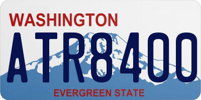 WA license plate ATR8400