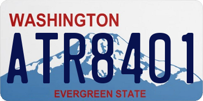 WA license plate ATR8401