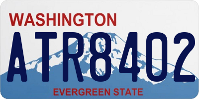 WA license plate ATR8402