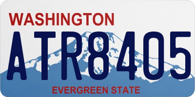 WA license plate ATR8405