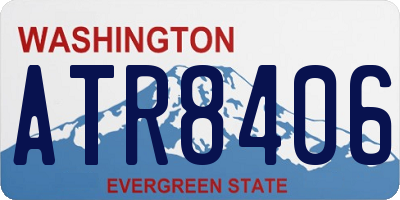 WA license plate ATR8406