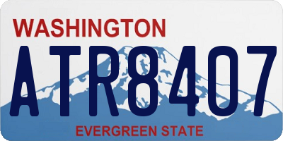 WA license plate ATR8407