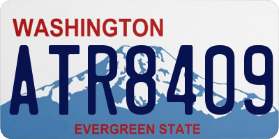 WA license plate ATR8409