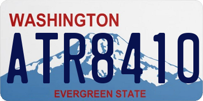 WA license plate ATR8410