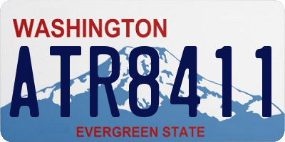 WA license plate ATR8411