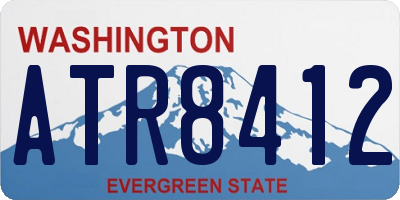 WA license plate ATR8412