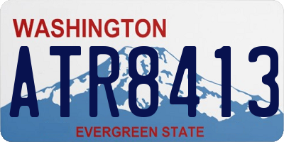 WA license plate ATR8413