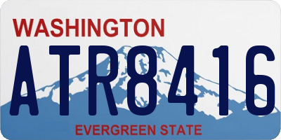 WA license plate ATR8416