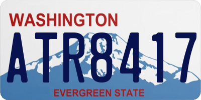 WA license plate ATR8417