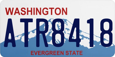 WA license plate ATR8418