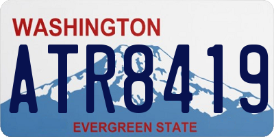 WA license plate ATR8419